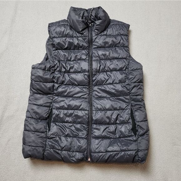 GAP Black Puffer Vest Essential Layering Piece Sz Small - Picture 1 of 8